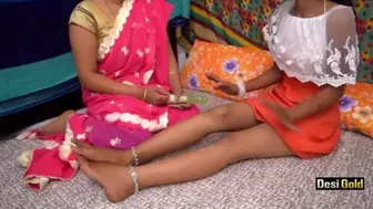 Nand said, “Sister-in-law, does a big heart to put something in the pussy.”
 Indian Video