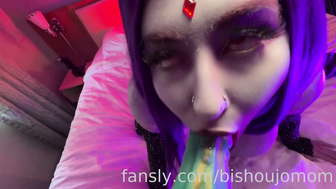 Bishoujomom Raven Monster Dildo Blowjob Fansly Porn Leak