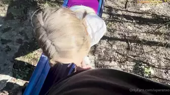 Ivy Wren Throating Massive Dick at Outdoor Onlyfans XXX Video