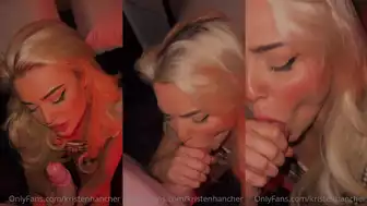 Kristen Hancher Sucking Hard Dick and Takes Huge Cum Facial Onlyfans Video