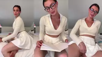 Jakara Mitchell Horny Tutor Dildo Fuck With JOI Onlyfans Video