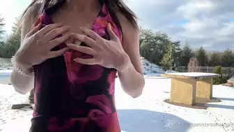 Christina Khalil Outdoor Sexy Outfit Try On Haul Onlyfans Video