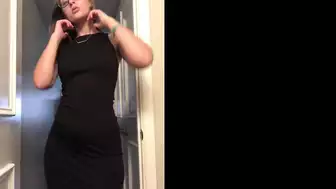 Brixlibra Juicy Booty Tease in Sexy Black Dress Onlyfans Video