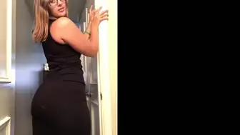Brixlibra Juicy Booty Tease in Sexy Black Dress Onlyfans Video