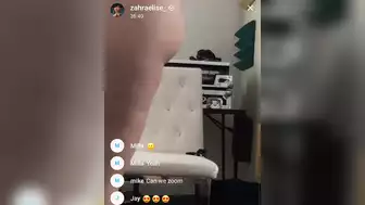 Zahra Elise Naked Booty Show on Onlyfans Live Stream Video