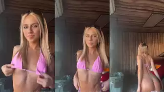 Jalahjordan Strip Tease Her Bikini Leaked Onlyfans Video
