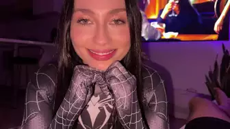 Miss Ary STEPSISTER DRESSED AS SPIDERGIRL WANTS ME TO LEAVE HER VAGINA FULL OF CUM