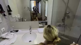 Am1GoTV Date with Sparkllleee Doggystyle POV shower