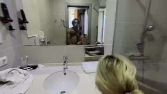 Am1GoTV Date with Sparkllleee Doggystyle POV shower