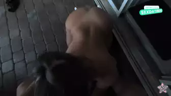 Lexisstar Latina Milf Gets A Facial In The Rain