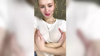 Chloe Cream Nude See Through Wet Shirt Teasing Video Leaked