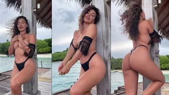 Ana Cheri Nude Teasing in Bikini On Beach Video Leaked