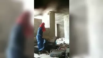 Girlfriend wearing hijab burqa took off inner jeans and panties and sat on boyfriend’s cock
 Indian Video Tape
