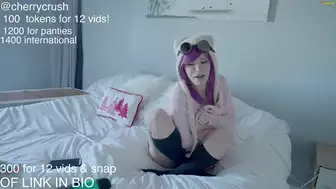 Cherrycrush Live Stream Video Pink Wig And A Cute Cosplay Tease