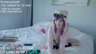 Cherrycrush Live Stream Video Pink Wig And A Cute Cosplay Tease