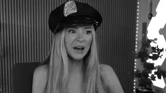 Bebahan React To  Dungeon Blonde Petite Cutie Takes A Black Dildo In Police Roleplay