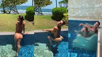 Rachel Cook Fit Babe Strips Naked In Outdoor Pool Video