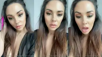 Sweetnsavery OnlyFans brunette babe teasing in black lingerie for her fans