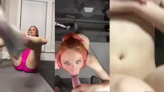 Amouranth Gym Sex Roleplay With Steamy Blowjob And Strip
