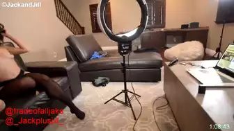 JackandJill's Two Hot Chicks Having Lesbian fuck on couch in live video