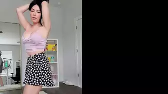 Alinity Teasing In A Short Skirt And Pink Top In This Video From OnlyFans