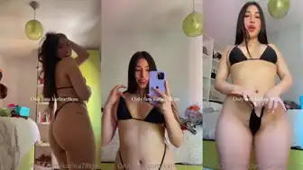 OnlyFans Karlita78kjm Shows Off Her Curvy Goddess Body In Black Lingerie