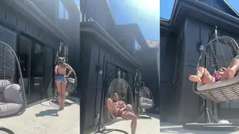 Txreemarie Masturbating while Sunbathing in Bikini Video