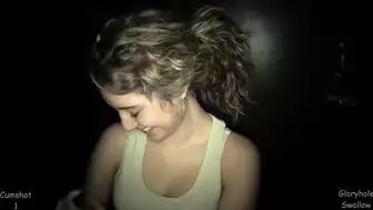 Cutie Doing a Throaty Blowjob and Cum in Mouth After getting Banged Hard Gloryhole Video