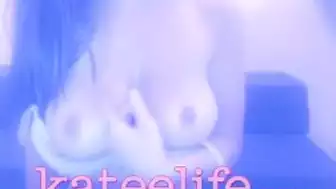 KateeLife Showing off her big Tits in Live Stream Video