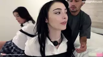 CHARLI DAMELIO Anal Fucking Video in Schoolgirl Uniform and Thick Thighs.