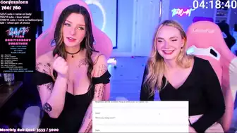 TheNicoleT play truth or dare during a 7 year anniversary live stream