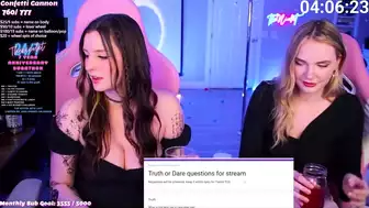 TheNicoleT play truth or dare during a 7 year anniversary live stream
