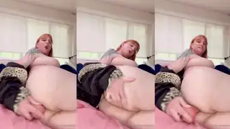 BrynnWoods Curvy Goddess Rips her asshole with a Dildo on OnlyFans Video