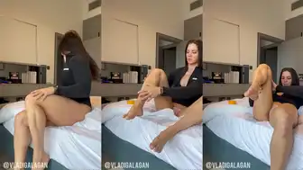 VLADIGALAGAN Oiles her Sexy Feets in Tight Pantie Onlyfans Video