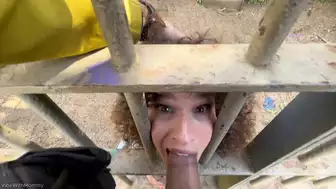 VibeWithMommy Curvy Goddess Publicly Flaunts Pussy and Blowjob in a Car