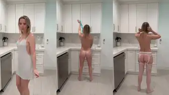 Vicky Stark Show Off Her Perfect Body In Crotchless Lingerie Try-on Haul Video