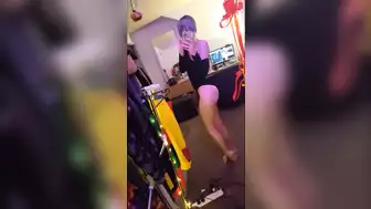 Miss Alice Fit Babe showing off Thick Thighs and nice ass in lingerie and thigh high boots video