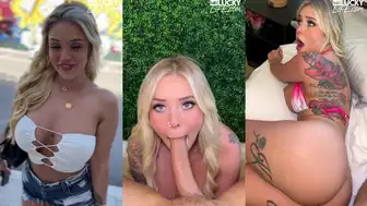 KaliRoses Outdoor Sexy Curvy Goddess Blonde Takes Dick In Her Juicy Pussy in Public