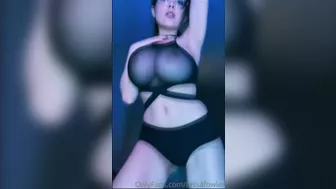 Sexy Tessa Fowler Sucking Huge Natural Nipples