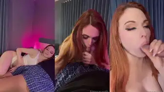 Amouranth Giving Seductive Blowjob in Steamy Roleplay Video
