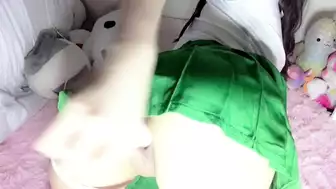 Kittyxkum Squirting In Cute Cosplay Video After Dildo Masturbation
