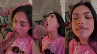 Brendatrindadee Gives Sloppy Blowjob big Cock Video