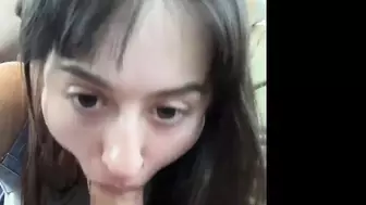 Julesari licks and sucks her thick Cock Before Rides it on Bed Video