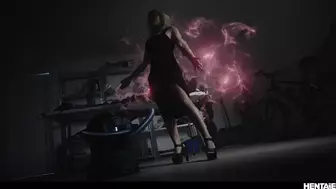 Octokuro Kneels Getting Fucked Hard by a Witch till Gets Creampie Video