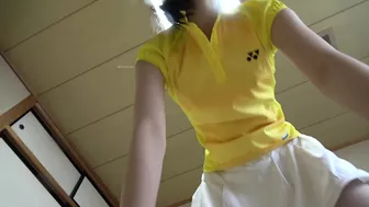 Asian Hottie In A Schoolgirl Outfit And Fingering Her Smooth Pussy In A Solo Video