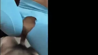Trixieboo21 Fit Babe In Blue Gym Wear Fucks With BBC In Front Of Skyline