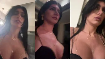 Mia Khalifa Exposed her Curvy natural Tits in Hot Dress Video