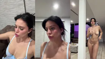 Camilla Araujo Showing off her tits and Curvy Figure in Tight Lingerie Video
