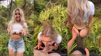 Csblondebombshell Blonde Stunner Gives Steamy Outdoor Blowjob and Fuck Session