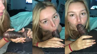 Amyyyy007 Sucks A Massive Black Dick In Pov Blowjob Video On OnlyFans